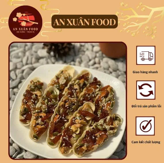 Bánh thuyền mix hạt dinh dưỡng - Anxuanfood - Ảnh 3