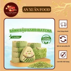 Bánh đậu xanh matcha - Anxuanfood