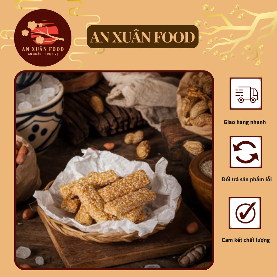 Kẹo Vừng Truyền Thống - An Xuân Food